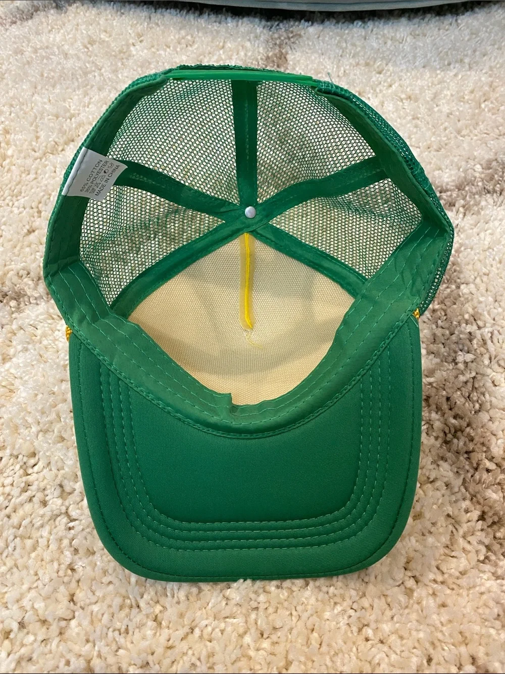 Camp '85 Know Where Green and Yellow Trucker Hat